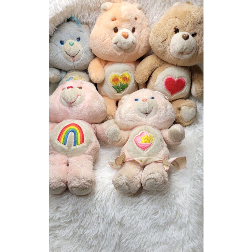 Kenner Care Bear Lot of 5 Cheer Baby Tugs Baby Hugs Friend Tender Heart VTG 1983